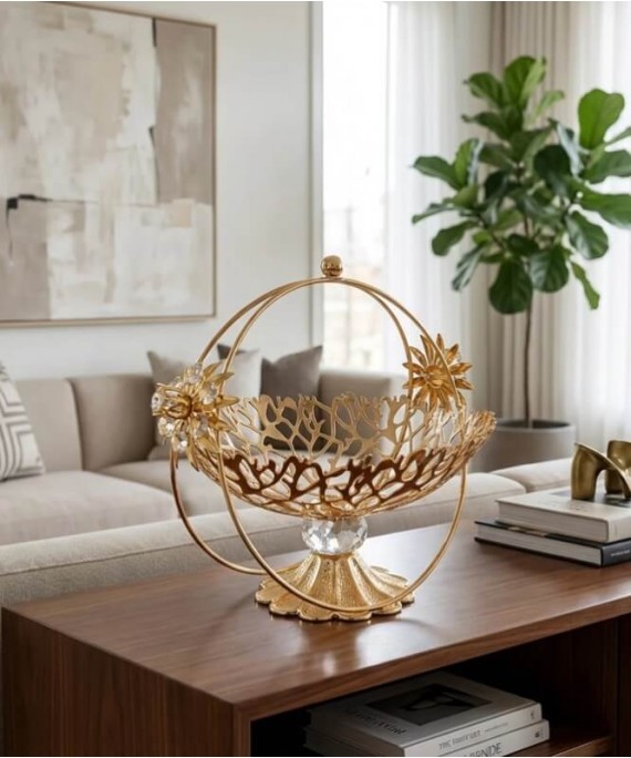 ZEYVE DAISY FRUIT BOWL WITH FOOT RING 30 CM